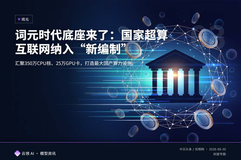 词元时代底座来了：国家超算互联网纳入“新编制”