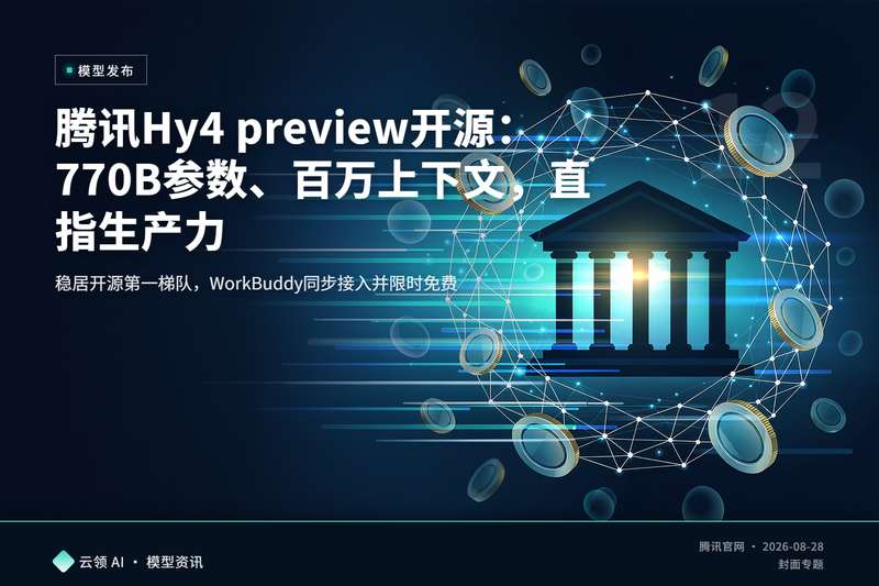 腾讯Hy4 preview开源：770B参数、百万上下文，直指生产力